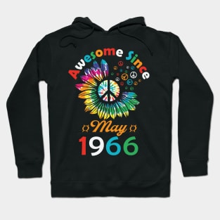 Funny Birthday Quote, Awesome Since May 1966, Retro Birthday Hoodie